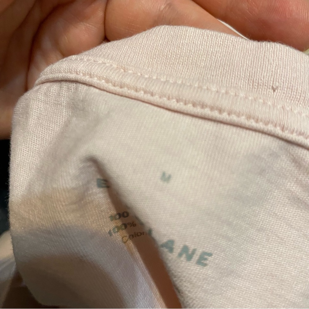 {Everlane} The Box-Cut Tee in Essential Cotton | Light Peach ~ Size Medium - Picture 13 of 15
